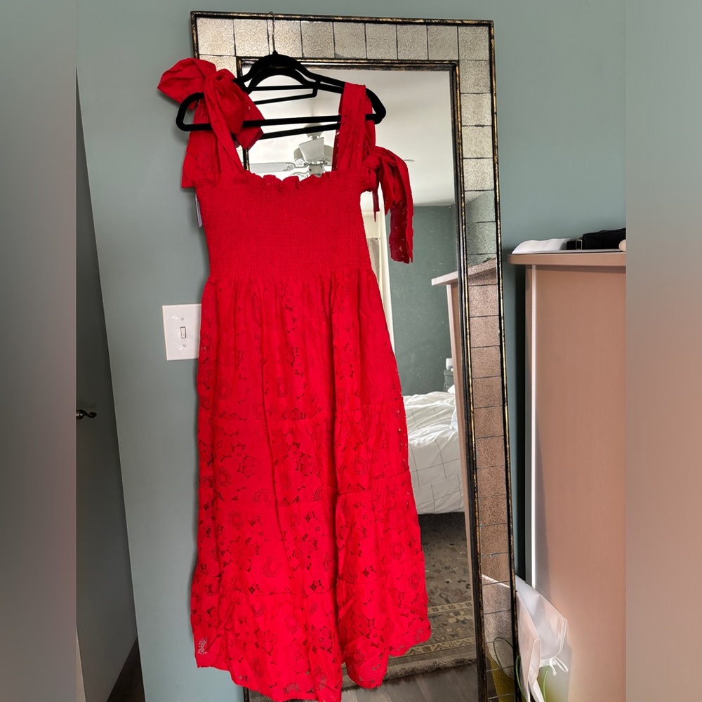 Hill House Red Midi Dress